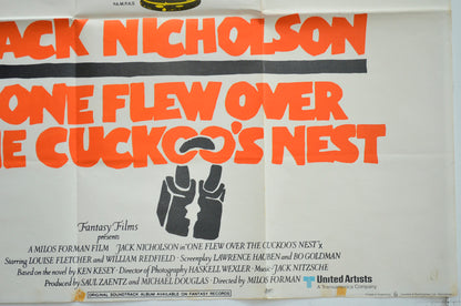 ONE FLEW OVER THE CUCKOO’S NEST (Bottom Right) Cinema Quad Movie Poster 