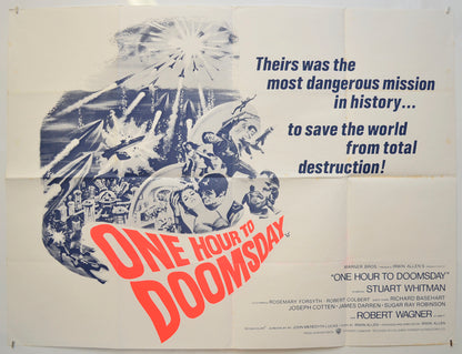 One Hour To Doomsday  (a.k.a. City Beneath the Sea) Original Quad Poster - Film Poster - Movie Poster