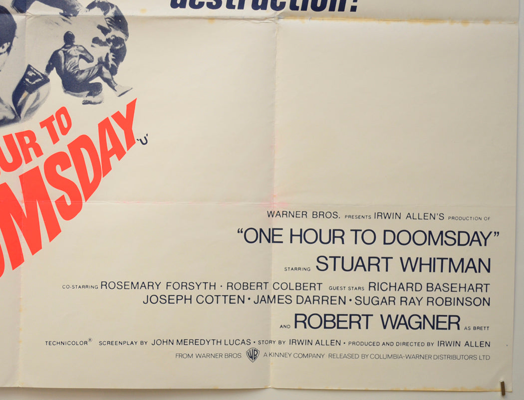 ONE HOUR TO DOOMSDAY (Bottom Right) Cinema Quad Movie Poster 