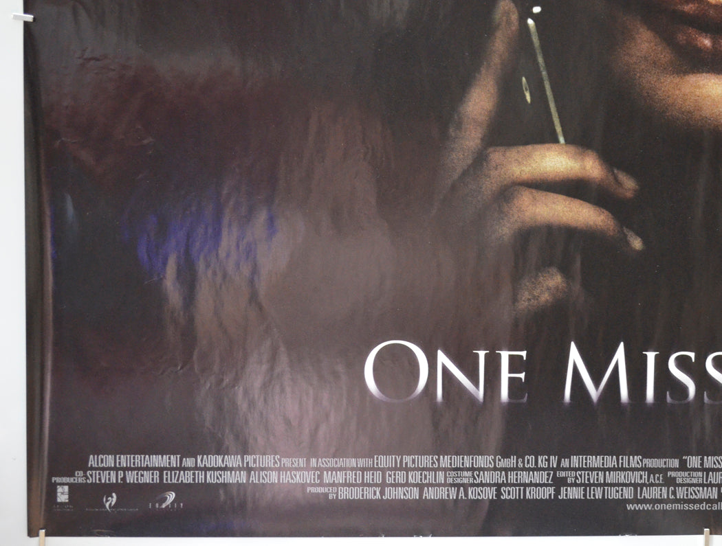 ONE MISSED CALL (Bottom Left) Cinema Quad Movie Poster 