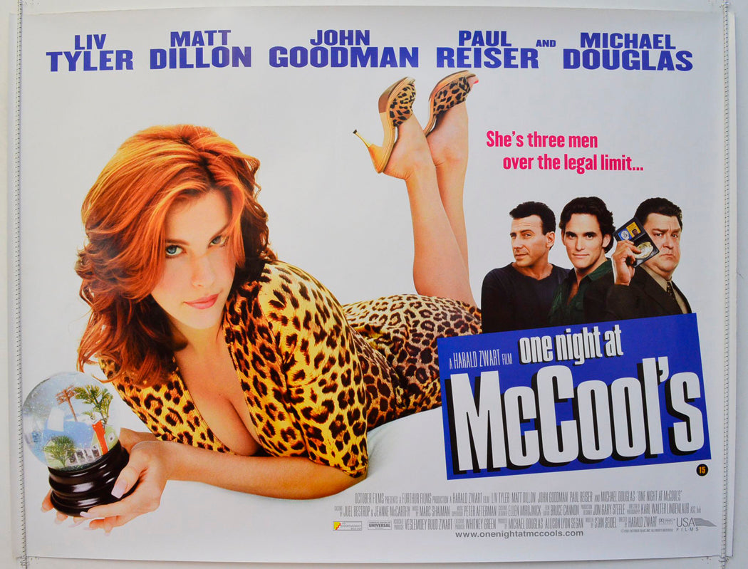 One Night At McCool's  Original British Quad Poster - Film Poster - Movie Poster 