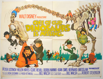 One Of Our Dinosaurs Is Missing Original Quad Poster - Film Poster - Movie Poster