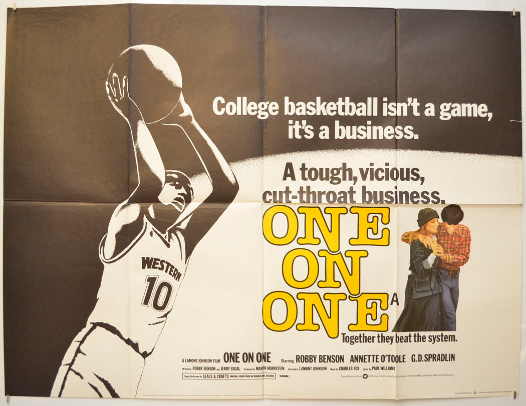 One On One  Original Quad Poster - Film Poster - Movie Poster