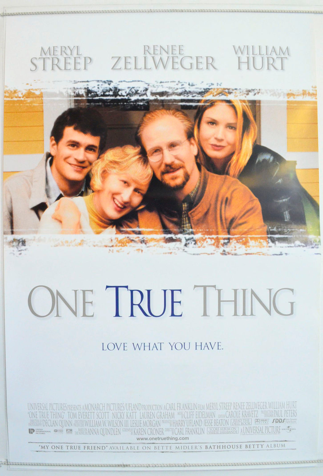 One True Thing Original One Sheet Poster - Film Poster - Movie Poster 