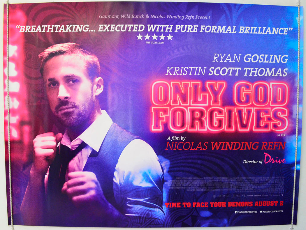 Only God Forgives Original British Quad Poster - Film Poster - Movie Poster 