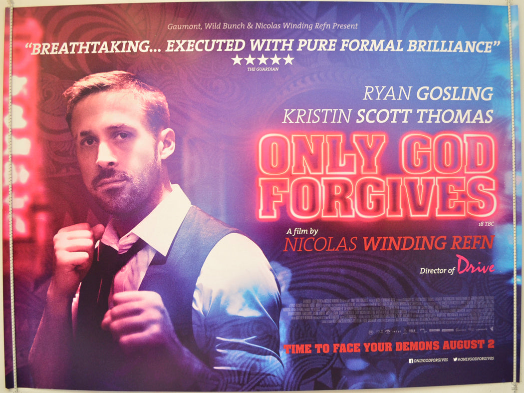 Only God Forgives  Original Quad Poster - Film Poster - Movie Poster 