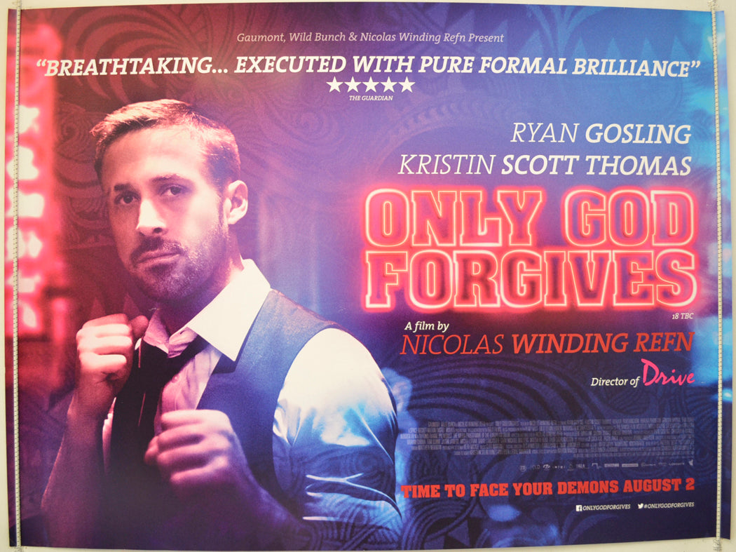 Only God Forgives  Original Quad Poster - Film Poster - Movie Poster 