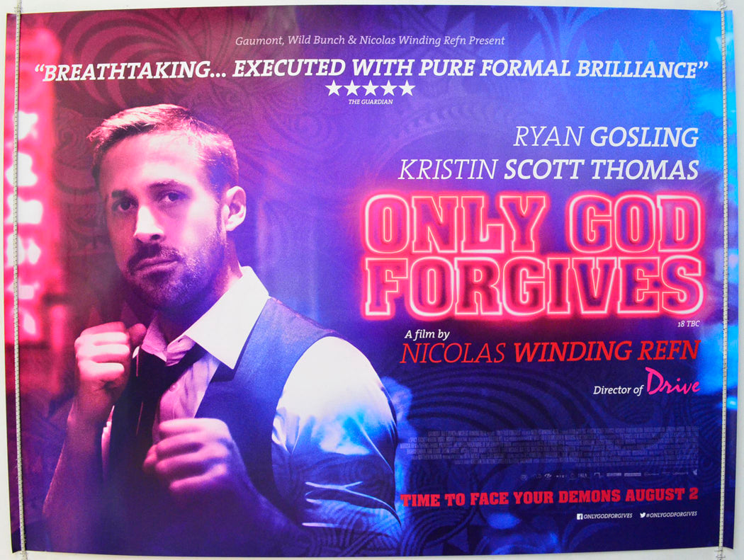 Only God Forgives Original British Quad Poster - Film Poster - Movie Poster 