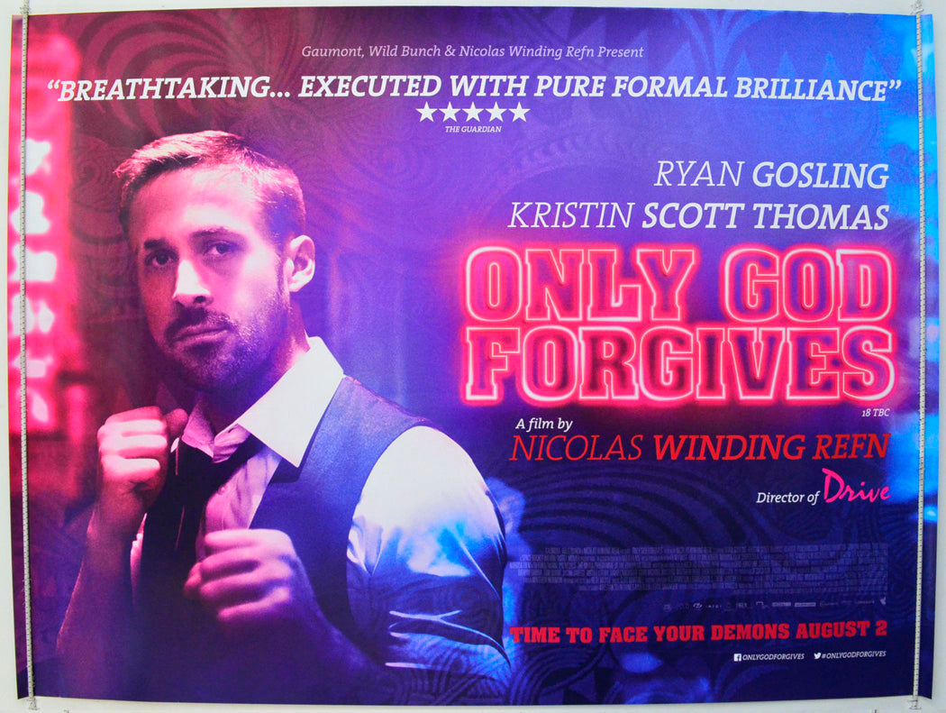 Only God Forgives Original British Quad Poster - Film Poster - Movie Poster 