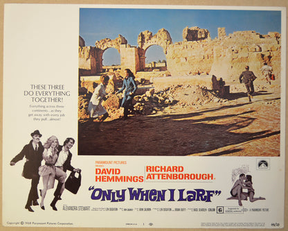 ONLY WHEN I LARF (Card 1) Cinema Lobby Card Set 