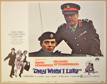 ONLY WHEN I LARF (Card 5) Cinema Lobby Card Set 