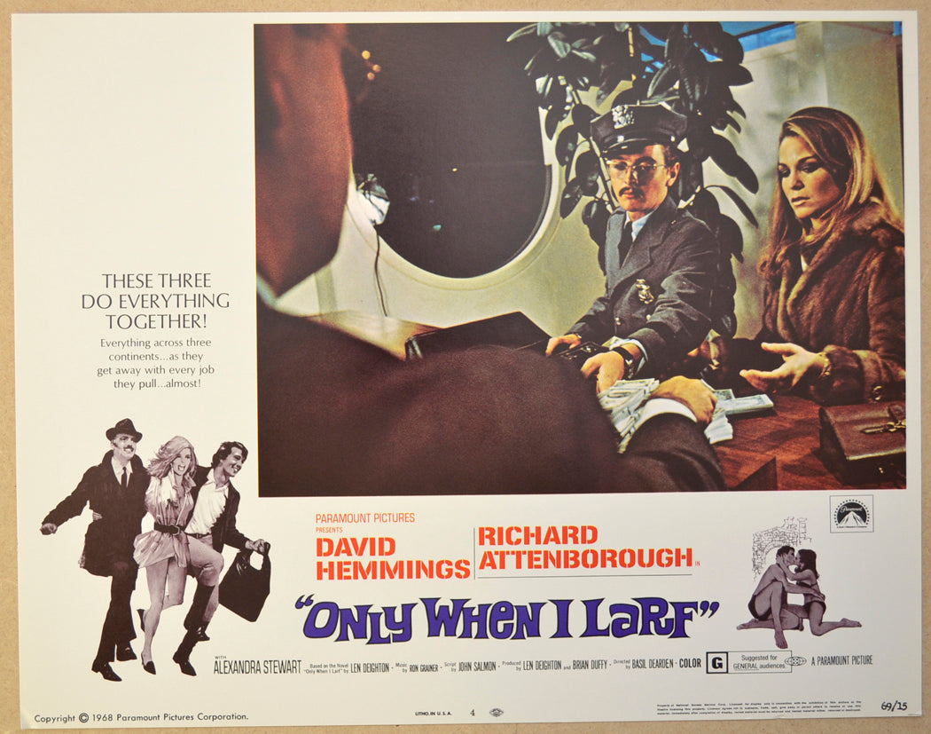 ONLY WHEN I LARF (Card 4) Cinema Lobby Card Set 