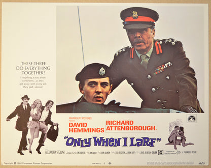 ONLY WHEN I LARF (Card 5) Cinema Lobby Card Set 