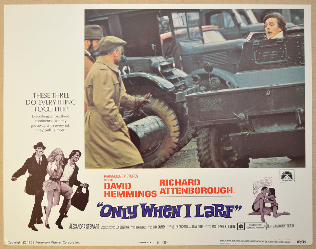 ONLY WHEN I LARF (Card 6) Cinema Lobby Card Set 