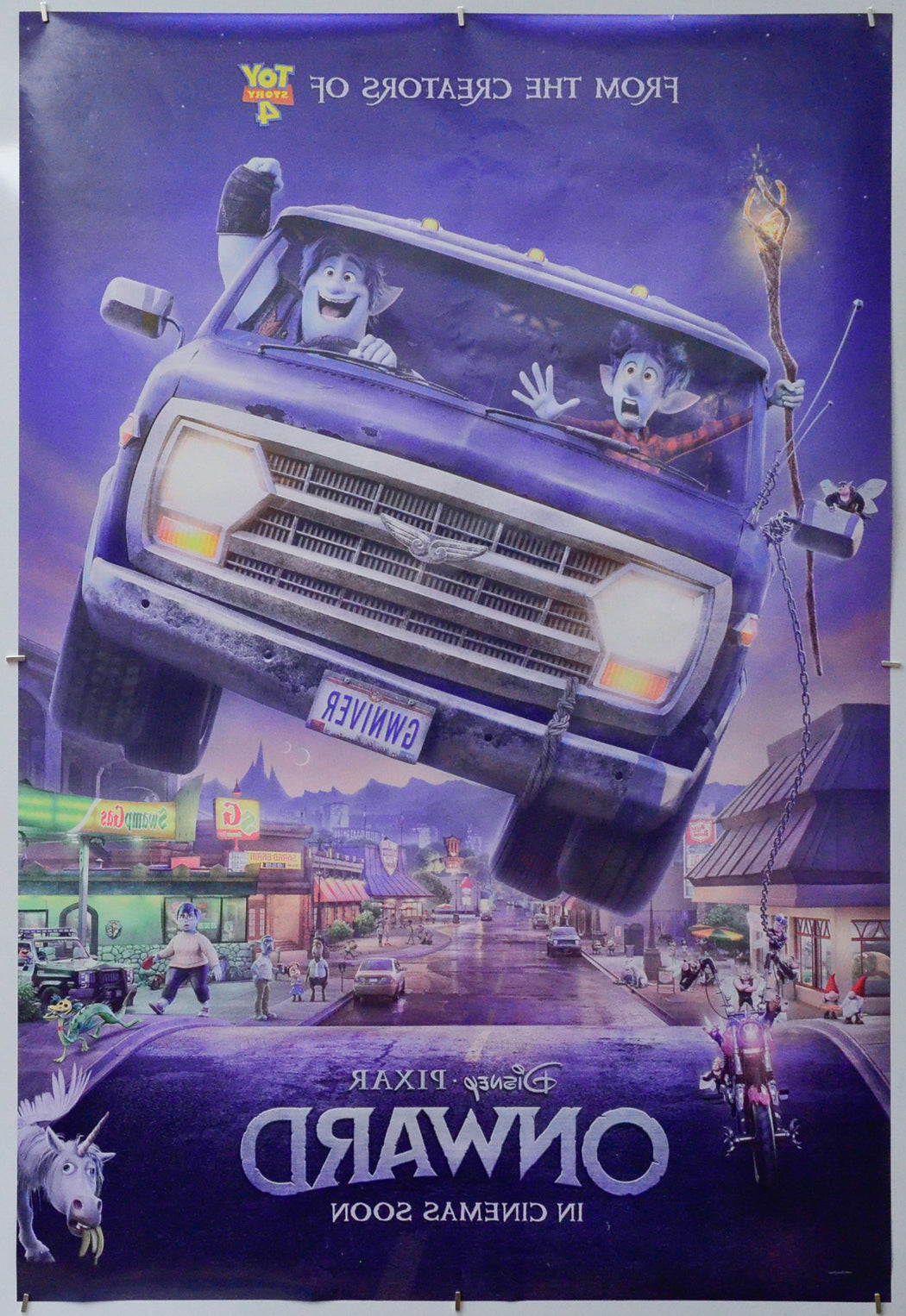 Onward (Back) Cinema One Sheet Movie Poster 