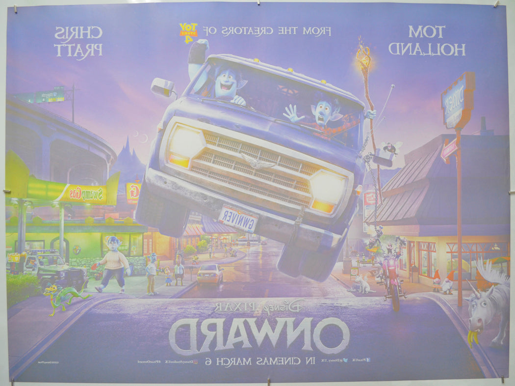 Onward (Back) Cinema Quad Movie Poster 