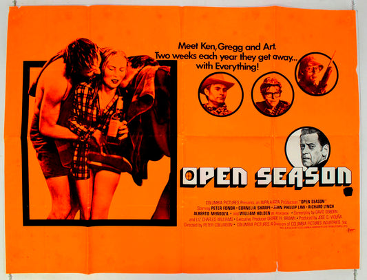 Open Season   (a.k.a. The Re-Con Game) Original British Quad Poster - Film Poster - Movie Poster