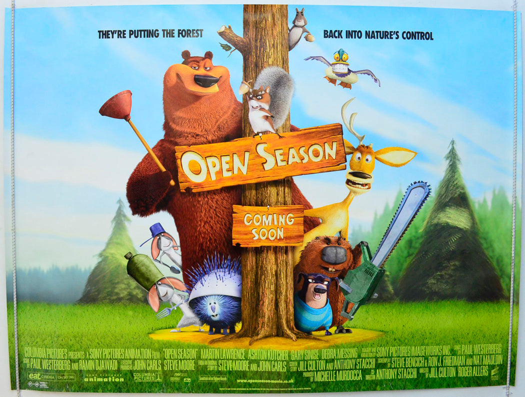 Open Season  (Teaser / Advance Version)   Original British Quad Poster - Film Poster - Movie Poster 