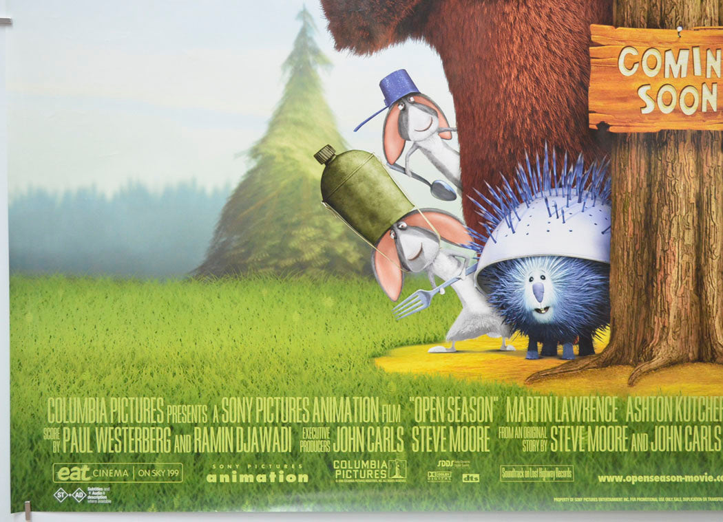 OPEN SEASON (Bottom Left) Cinema Quad Movie Poster 