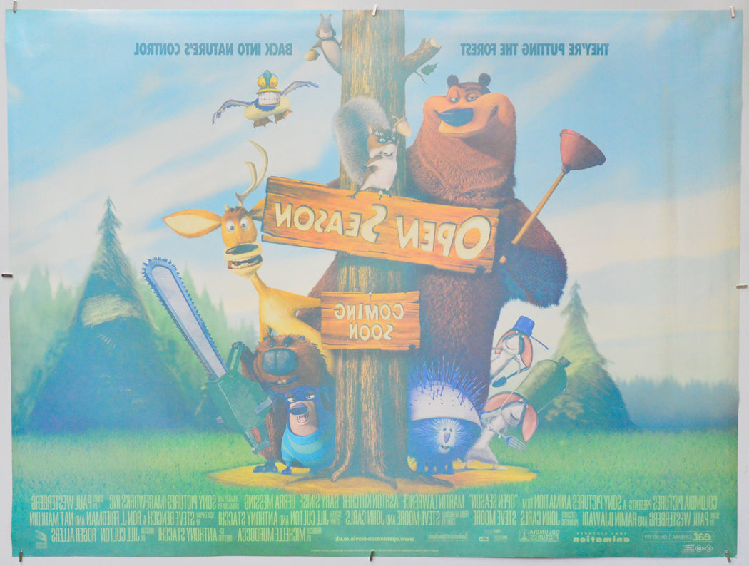 Open Season (Back) Cinema Quad Movie Poster 
