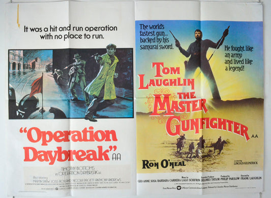 Operation Daybreak / The Master Gunfighter  (Double Bill)   Original British Quad Poster - Movie Poster