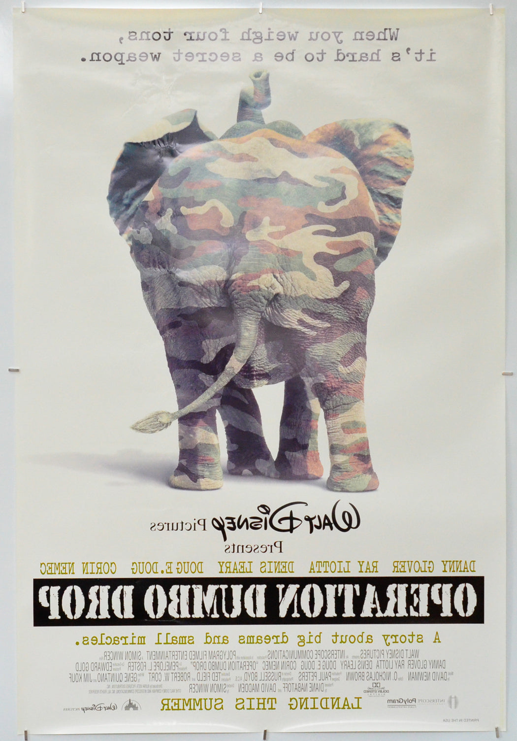 Operation Dumbo Drop (Back) Cinema One Sheet Movie Poster 