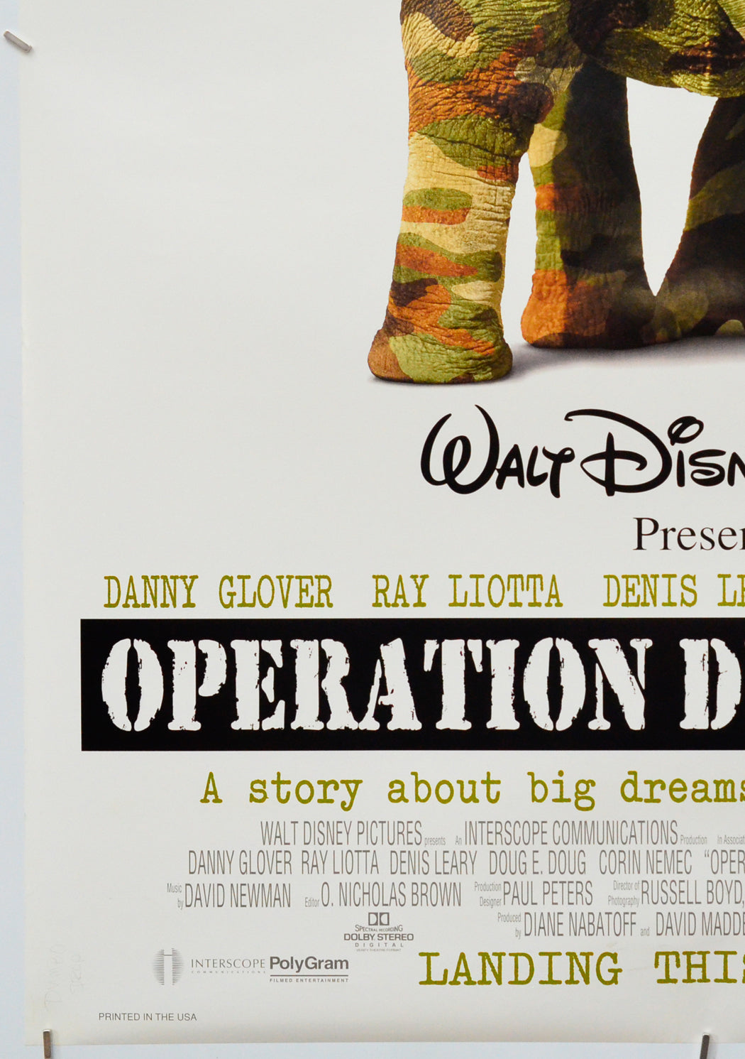 Operation Dumbo Drop (Bottom Left) Cinema One Sheet Movie Poster 