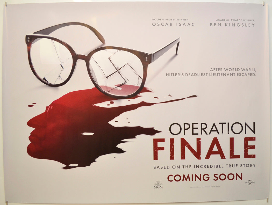 Operation Finale (Teaser / Advance Version)  Original Quad Poster - Film Poster - Movie Poster