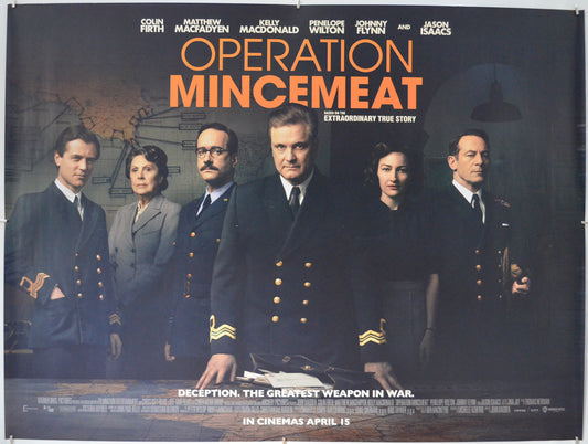 Operation Mincemeat - Original Quad Poster - Film Poster - Movie Poster