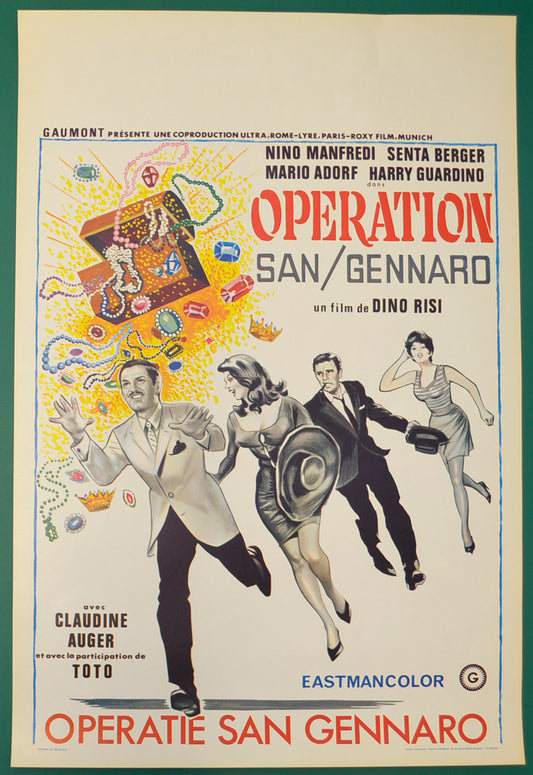 Operation San Gennaro  (a.k.a. Treasure Of San Gennaro)   Original Belgian Poster - Film Poster - Movie Poster  