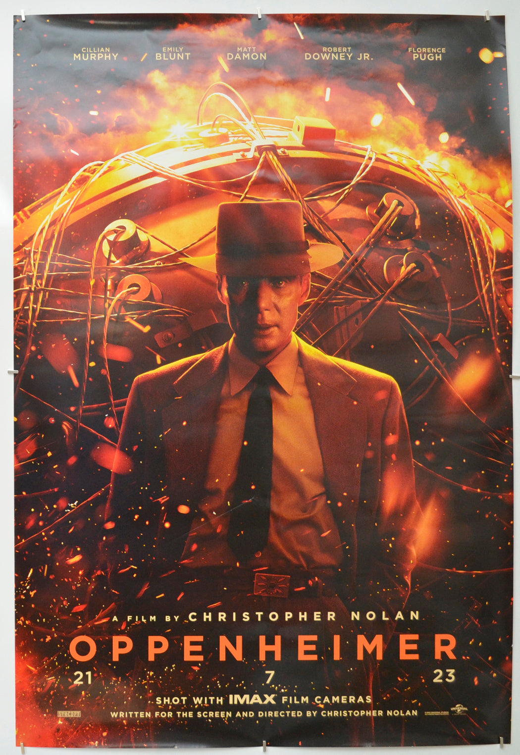 Oppenheimer Original One Sheet Poster - Film Poster - Movie Poster 