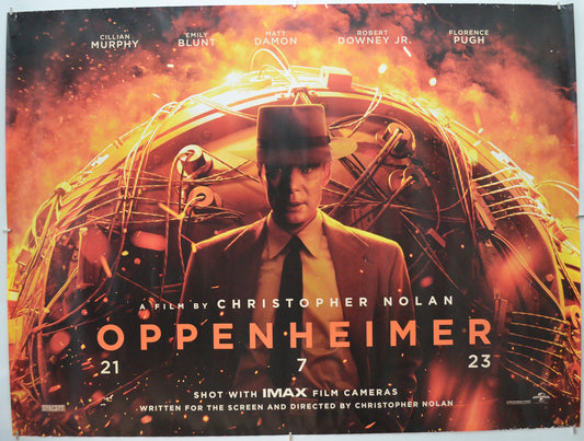 Oppenheimer Original Quad Poster - Film Poster - Movie Poster 