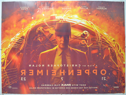 OPPENHEIMER (Back) Cinema Quad Movie Poster 
