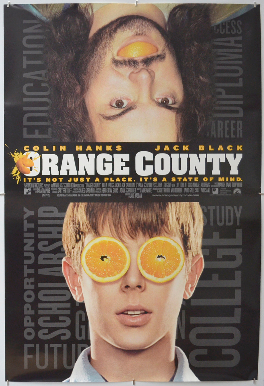 Orange County   Original One Sheet Poster - Film Poster - Movie Poster