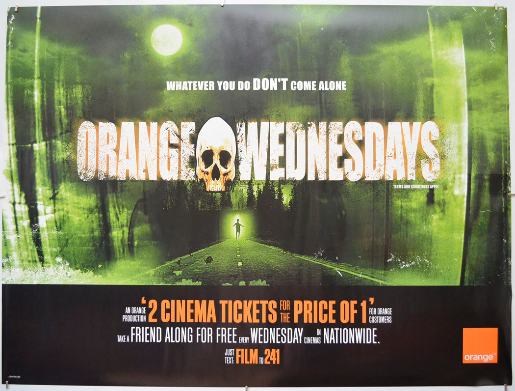 Orange Wednesdays (Cinema Advertising Poster – Horror Version) Original Quad Poster - Film Poster - Movie Poster