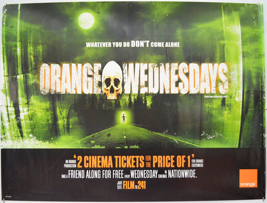 Orange Wednesdays (Cinema Advertising Poster – Horror Version) Original Quad Poster - Film Poster - Movie Poster