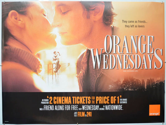 Orange Wednesdays (Cinema Advertising Poster – Lovers Version) Original Quad Poster - Film Poster - Movie Poster