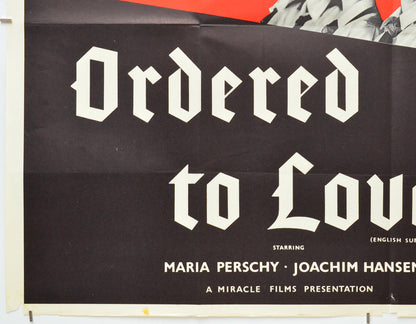 Ordered To Love (Bottom Left) Cinema Quad Movie Poster 