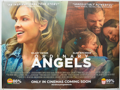 Ordinary Angels  Original Quad Poster - Film Poster - Movie Poster