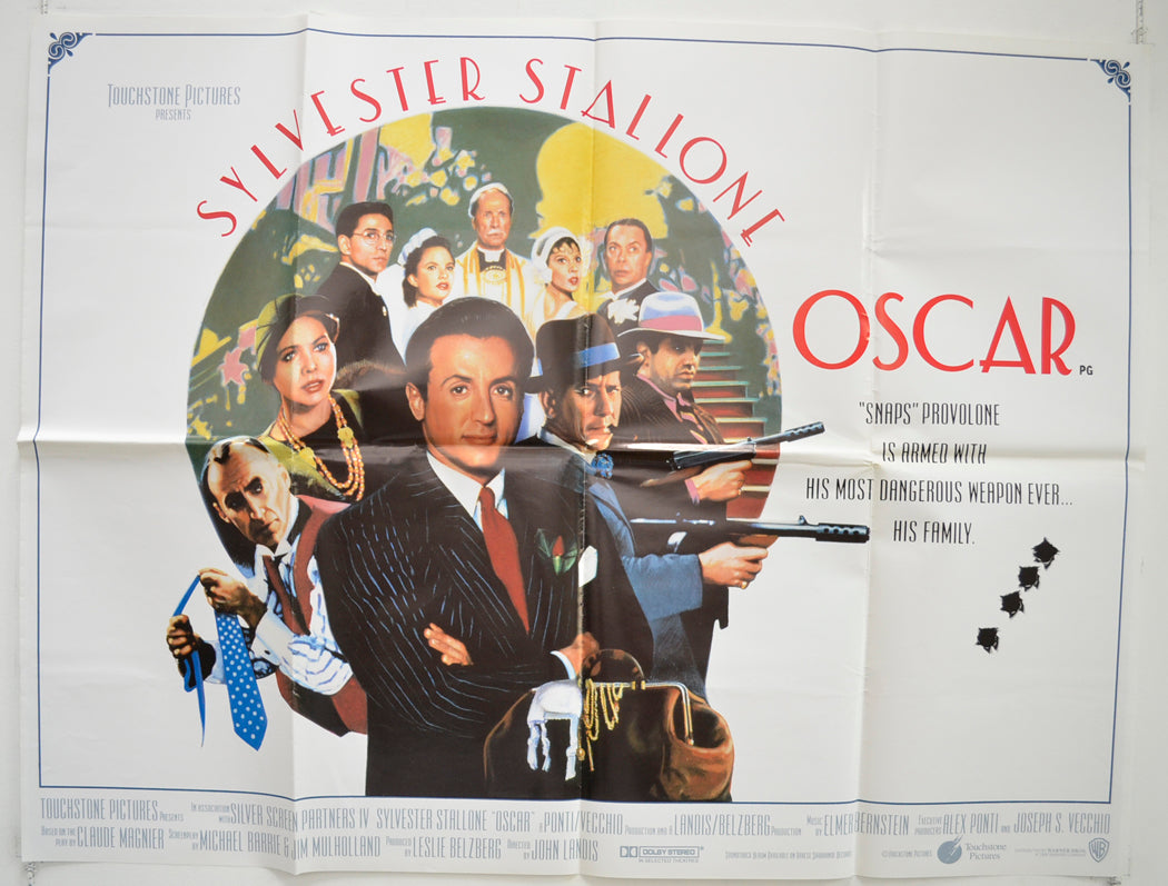 Oscar  Original British Quad Poster - Film Poster - Movie Poster 