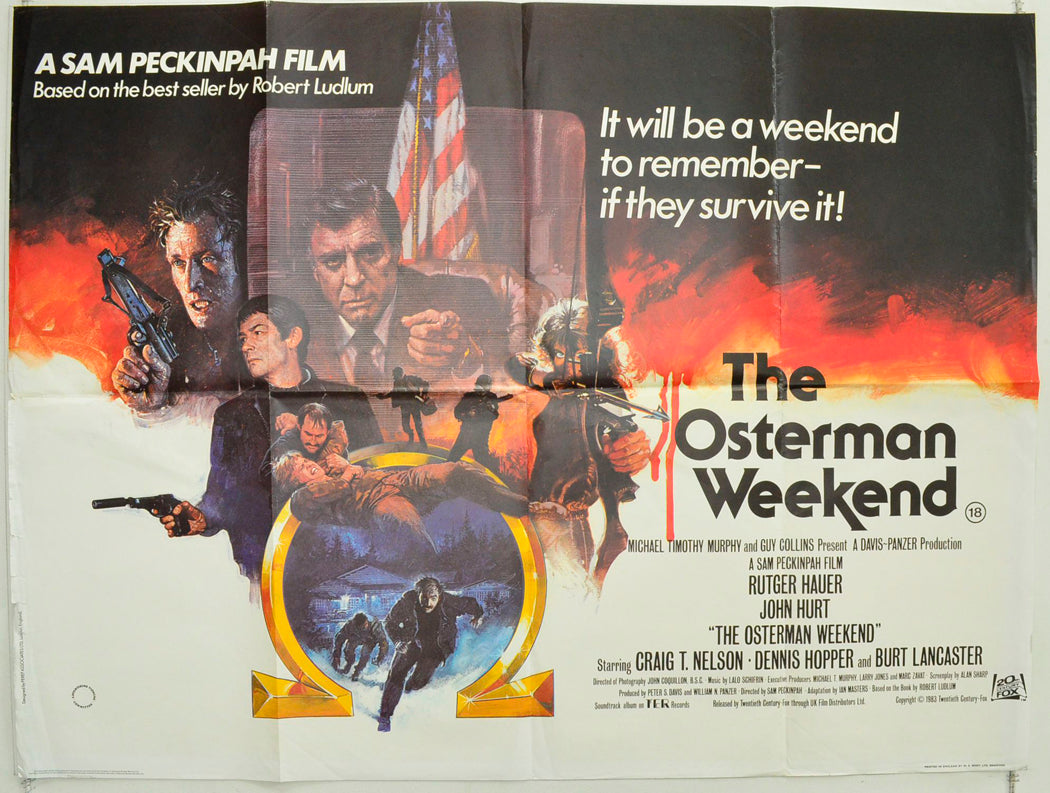 The Osterman Weekend Original British Quad Poster - Film Poster - Movie Poster 