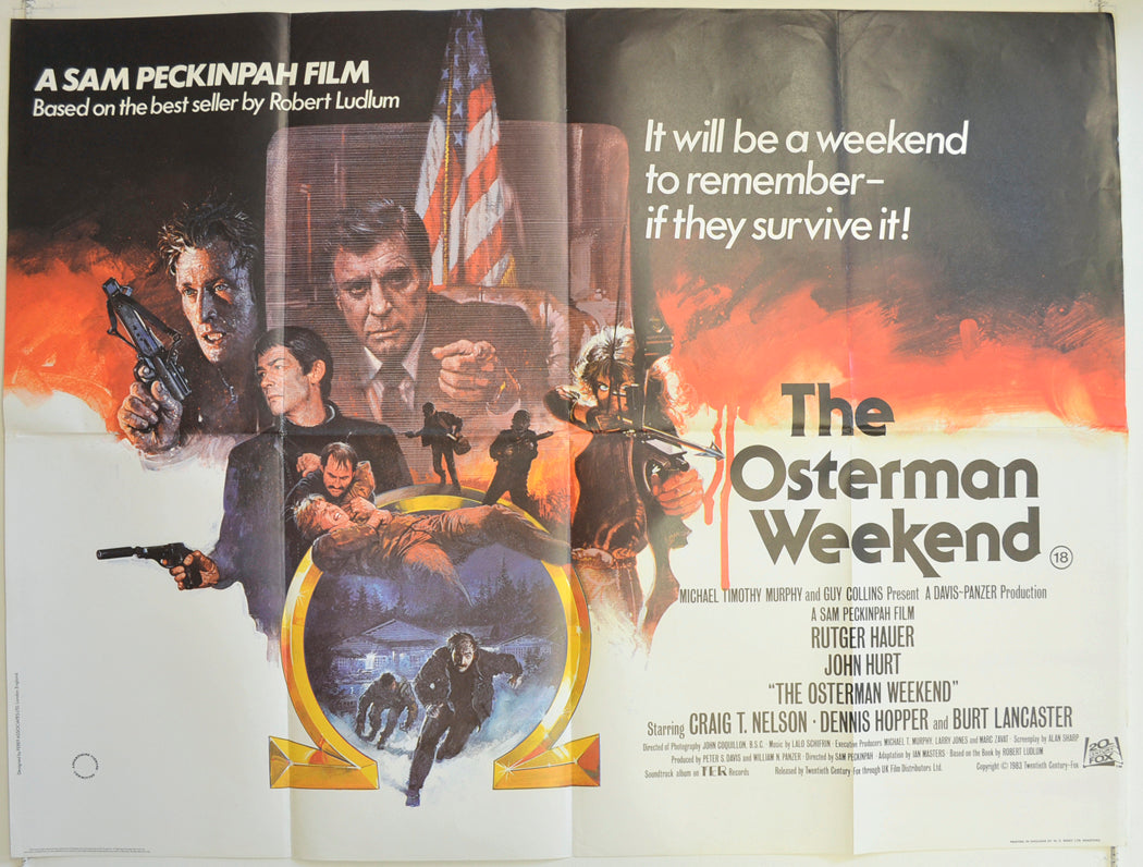 The Osterman Weekend  Original British Quad Poster - Film Poster - Movie Poster 