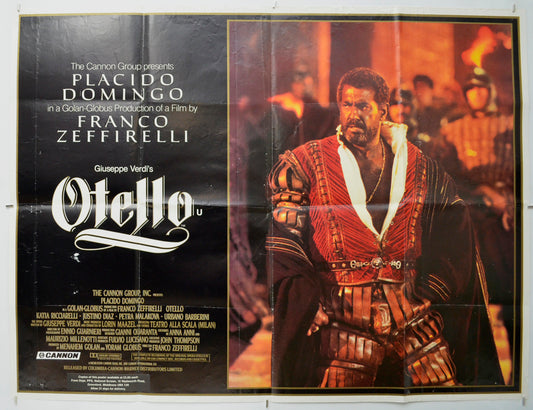 Otello Original Quad Poster - Film Poster - Movie Poster