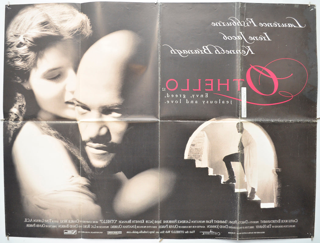 OTHELLO (Back) Cinema Quad Movie Poster 