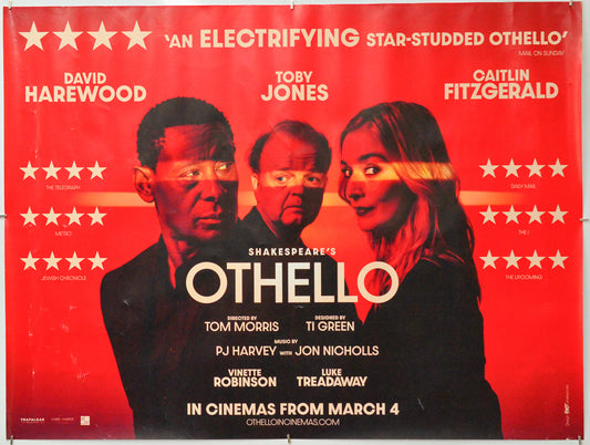 Othello - Original Quad Poster - Film Poster - Movie Poster