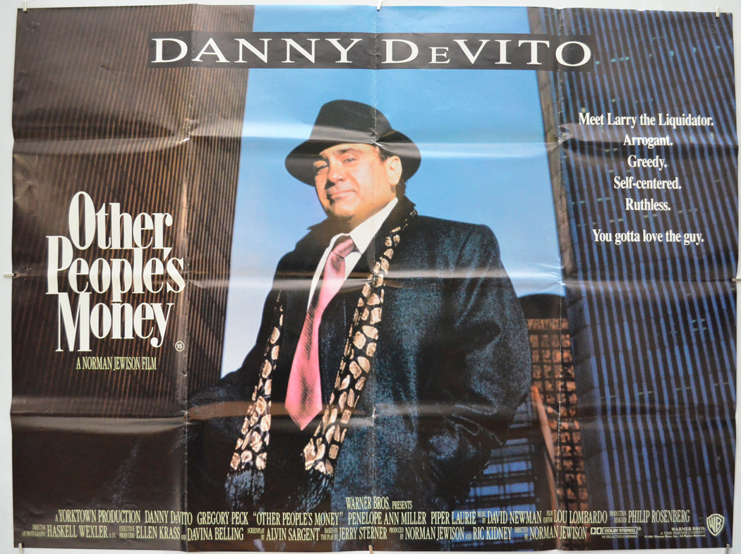 Other People's Money  Original Quad Movie Poster  