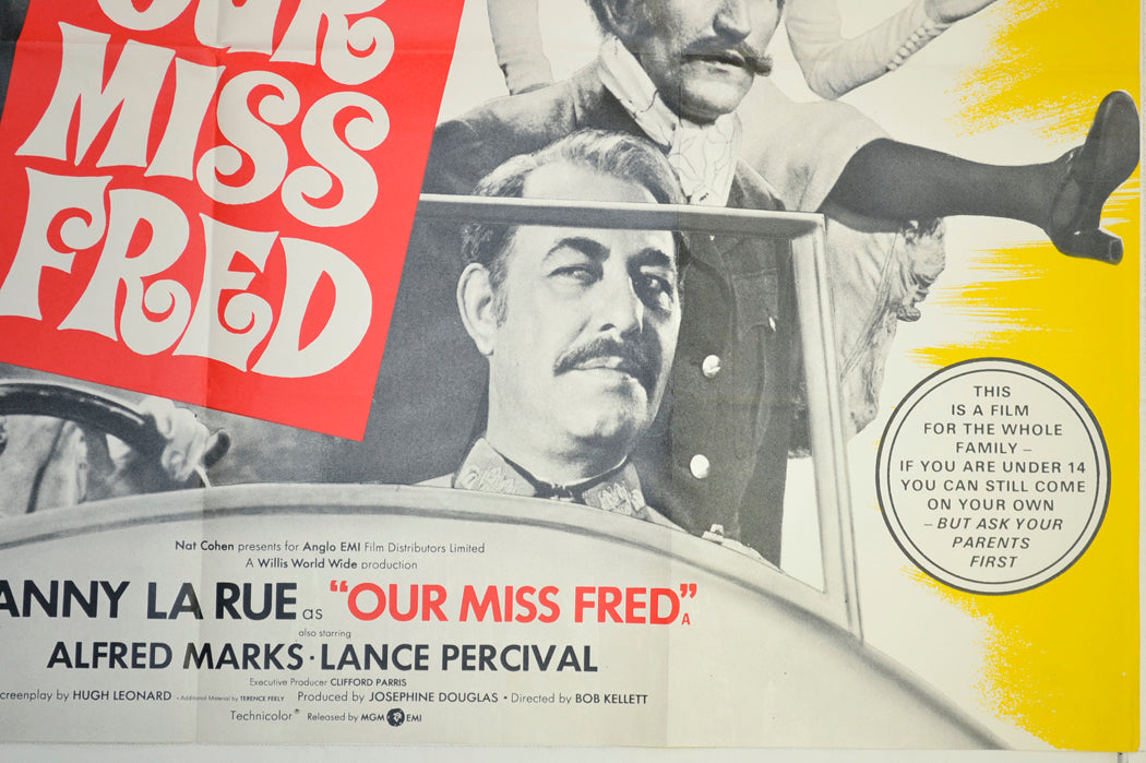 OUR MISS FRED (Bottom Right) Cinema Quad Movie Poster 