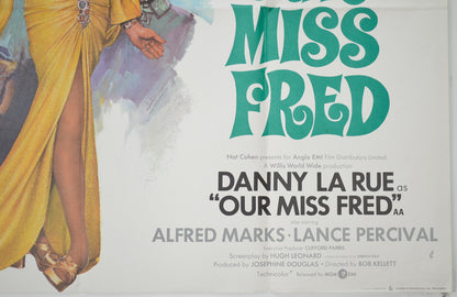 OUR MISS FRED (Bottom Right) Cinema Quad Movie Poster 