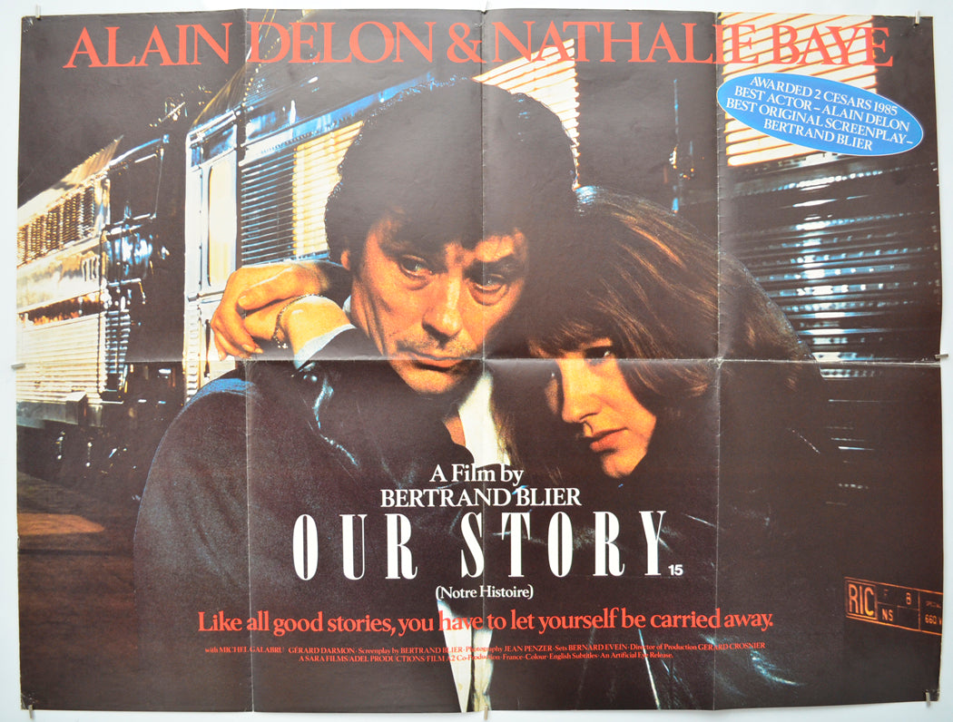 Our Story (a.k.a. Notre Histoire)  Original Quad Poster - Film Poster - Movie Poster  