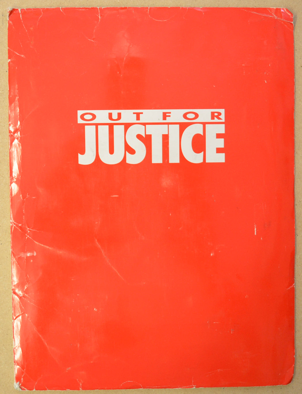 OUT FOR JUSTICE Original Cinema Press Kit – Folder 